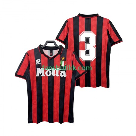 Fotballdrakt AC Milan 3 1993 Retro Hjemmetrøye 1994 Kortermet